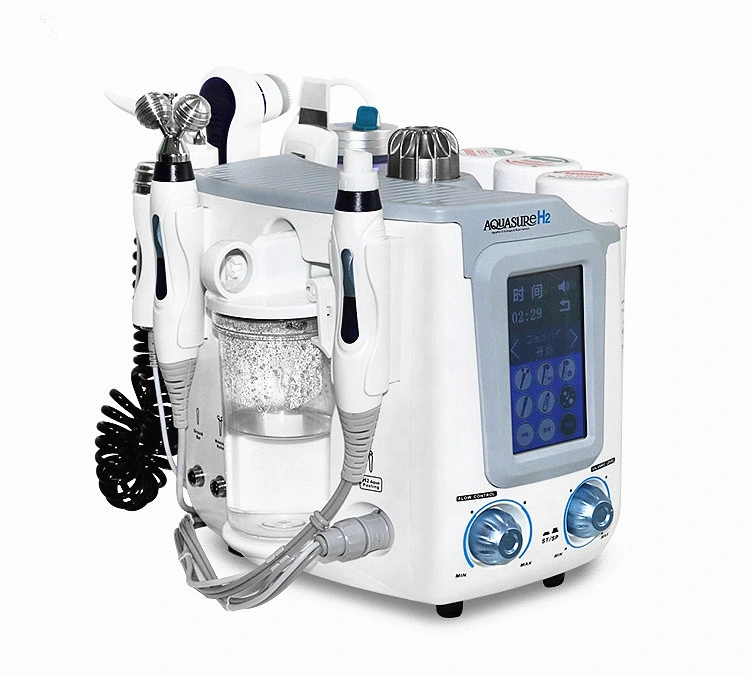 2020 Hot Sale Skin Care Aqua Peeling with 6 Handles /H2 O2 Hydra Peel Microdermabrasion Equipment