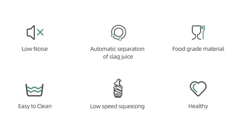 High Quality Food Grade Low Speed Big Mouth Slow Juicer