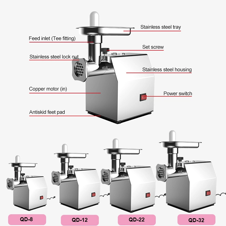 Electric Meat Mincer Meat Grinding Cutter Machine Meat Mincer Chopper Meat Grinder